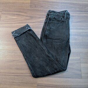 Hollister black ultra high rise mom jeans - Size 00L